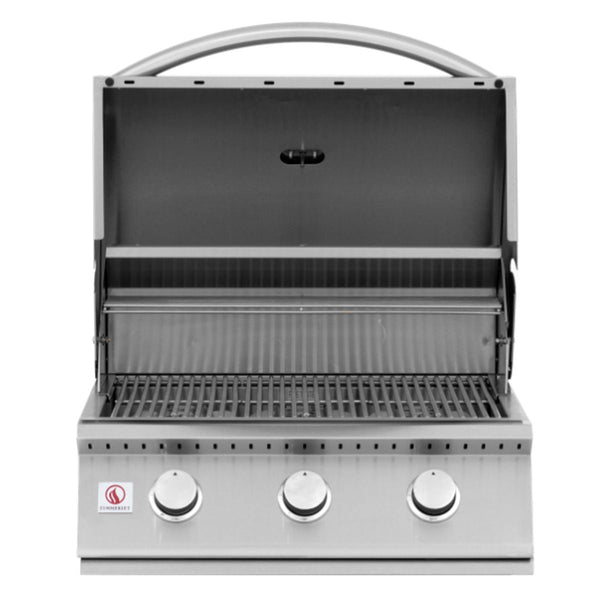Summerset Sizzler Built-In Gas Grill 26-inch stainless steel with built-in gauge and 550 sq. in. cooking surface