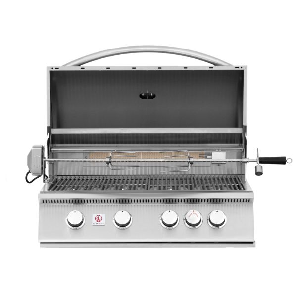 Summerset Sizzler Built-In Gas Grill 32 inch stainless steel with 795 sq. in. cooking surface and 48,000 BTUs power