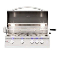 Summerset Sizzler Pro 40-inch built-in gas grill with stainless steel burners and LED lighting