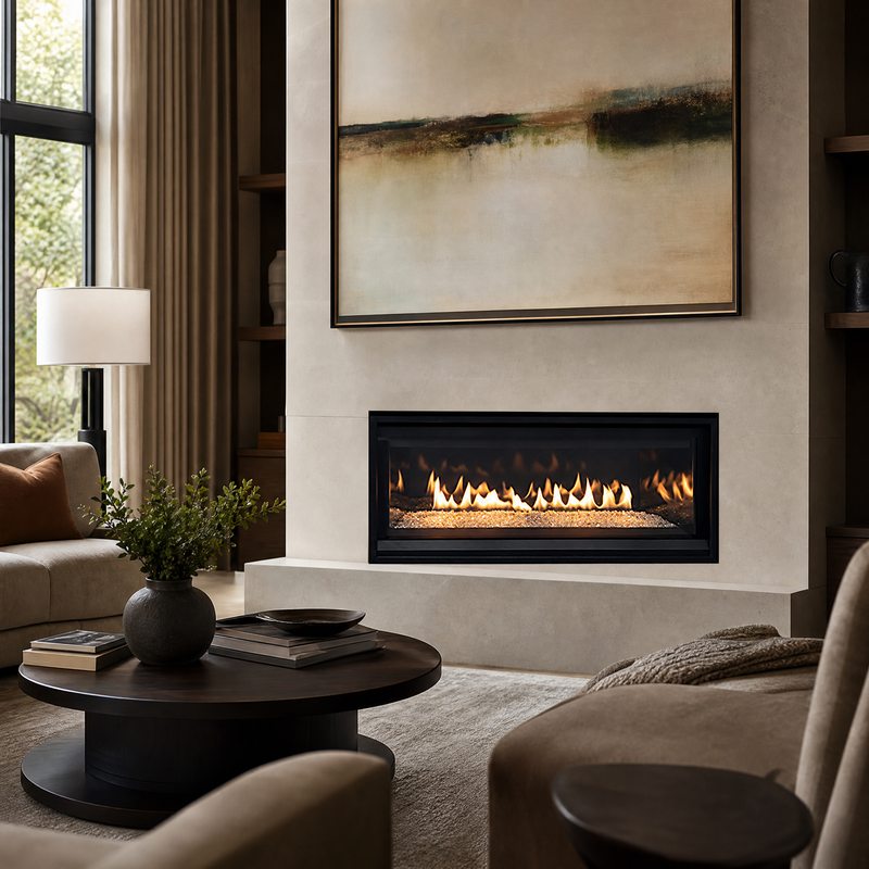 Superior DRL3500 45" Linear Direct Vent Gas Fireplace - Model DRL3545 — lifestyle