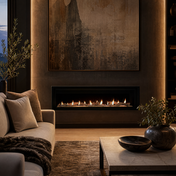 Superior DRL6000 72" Direct Vent Linear Gas Fireplace - Model DRL6072 — lifestyle
