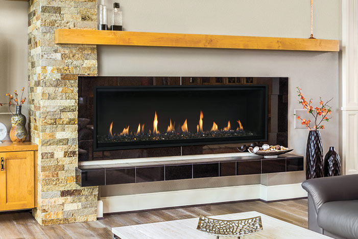 Superior DRL4000 72" Linear Direct Vent Gas Fireplace - Model DRL4072