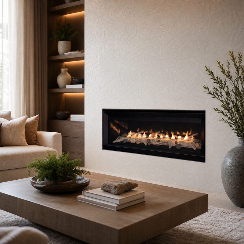 Superior VRL3000 45" Vent-Free Linear Gas Fireplace — lifestyle