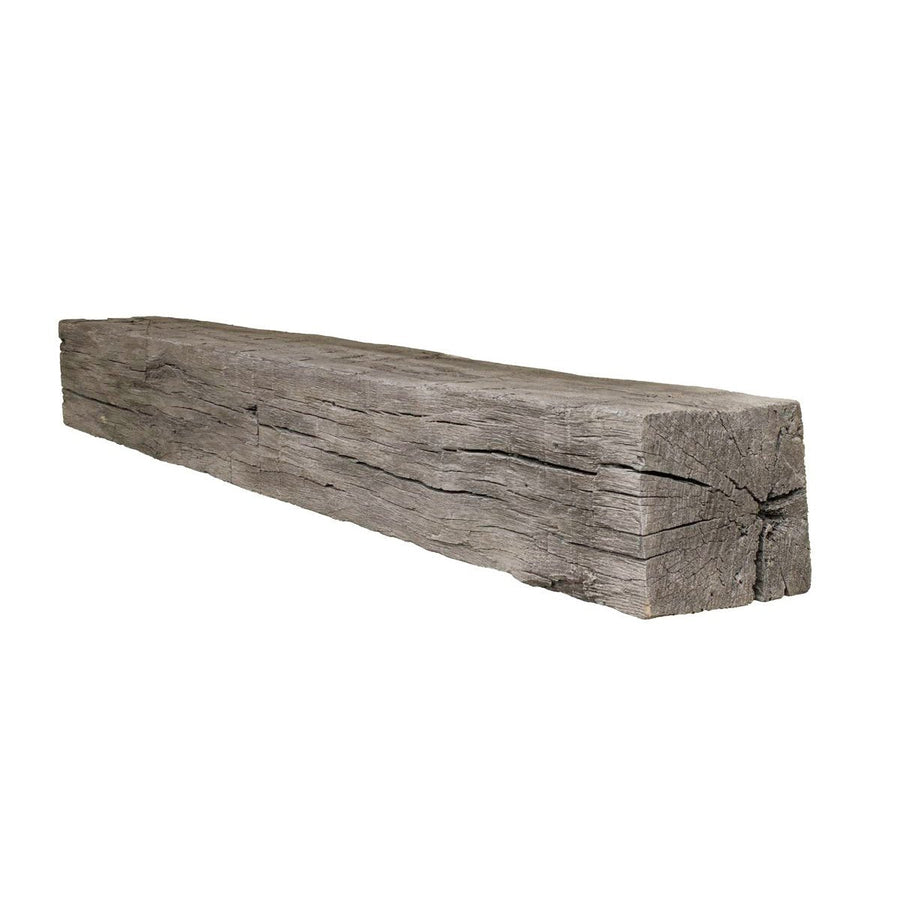 Tobacco Barn Non-Combustible Concrete Mantel Shelf Weathered Grey Finish