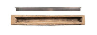 Tavern Timbered Beam Non-Combustible Mantel Shelf RIVER ROCK Finish - ExceptionalFire