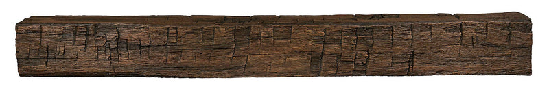 Tavern Timbered Beam Non-Combustible Mantel Shelf TOASTED RYE Finish - ExceptionalFire