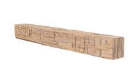 Tavern Timbered Beam Non-Combustible Mantel Shelf WHEAT Finish - ExceptionalFire