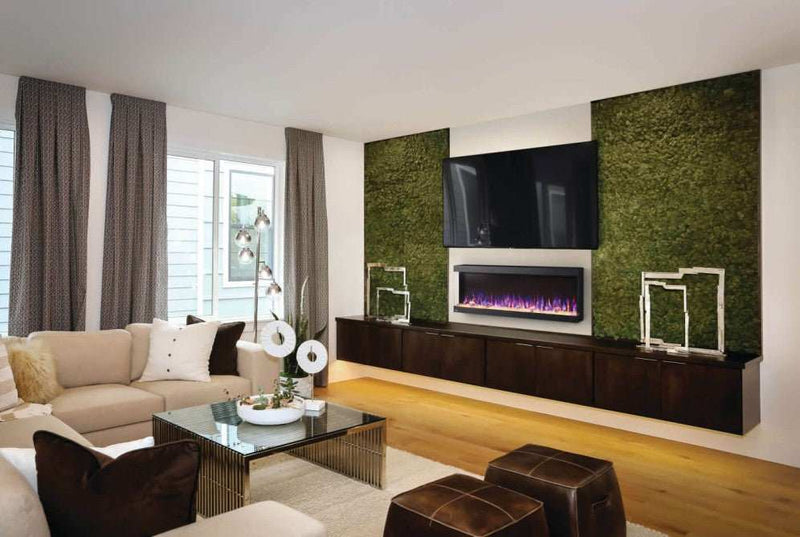 Trivista™ Pictura 50 Three-sided Wall Hanging Electric Fireplace - ExceptionalFire
