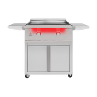 TrueFlame 30-Inch Freestanding Gas Griddle with Cart