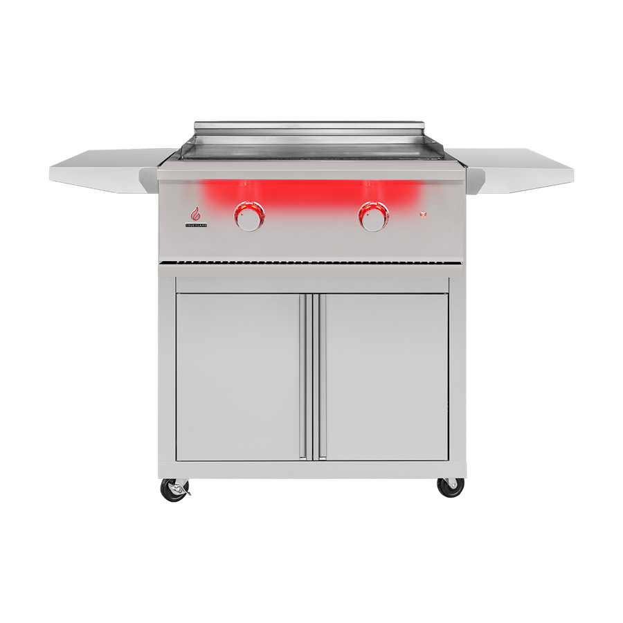 TrueFlame 30-Inch Freestanding Gas Griddle with Cart