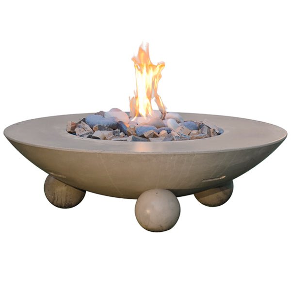 Versailles Firetable contemporary outdoor firepit with customizable finishes and stainless steel burner