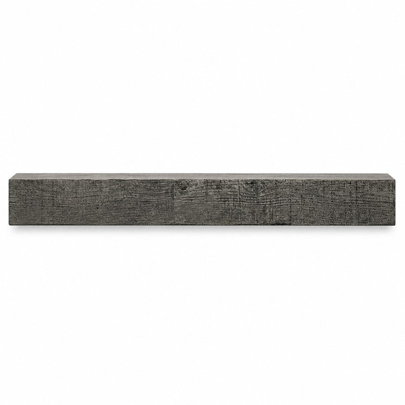 Flat Sawn Non-Combustible Concrete Mantel Shelf Eclipse Finish