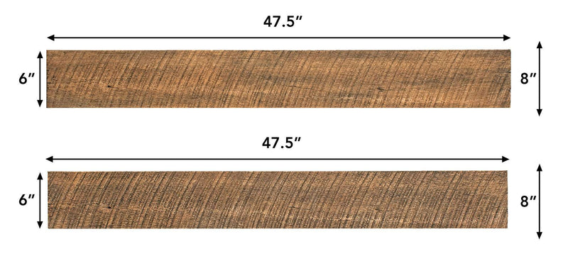 Wall Board Kit 6Pc Honey Roast Finish - ExceptionalFire