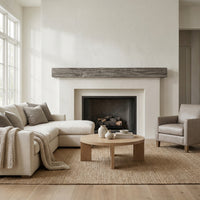 Smokehouse Non-Combustible Concrete Mantel Shelf Weathered Grey Finish