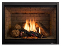 Heat & Glo 8KL 42 Direct Vent Traditional Gas Fireplace (Tranquil Greige Herringbone Interior) | Model 8KL-TG