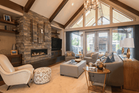 Majestic Echelon II Series gas fireplace lifestyle room shot