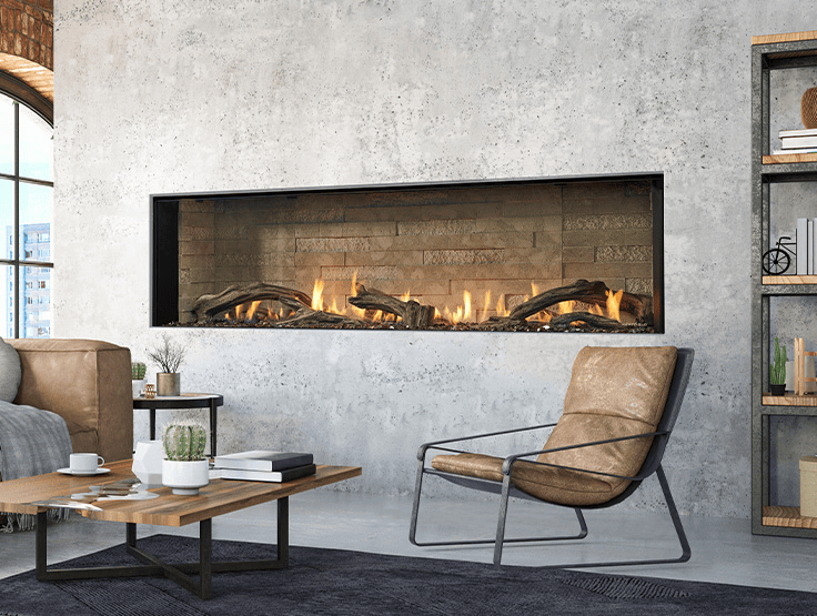 Heat & Glo Primo II 48 Direct Vent Linear Gas Fireplace | Model PRIMO-II-48