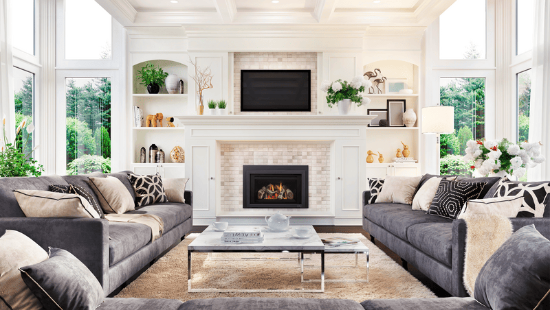 Heat & Glo Supreme 30 Direct Vent Gas Fireplace Insert (Birch Logs) | Model SUPREME-I30-BIR