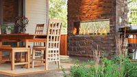 Majestic Lanai 48" See-Through Outdoor Linear Gas Fireplace - Model ODLANAIGST-48