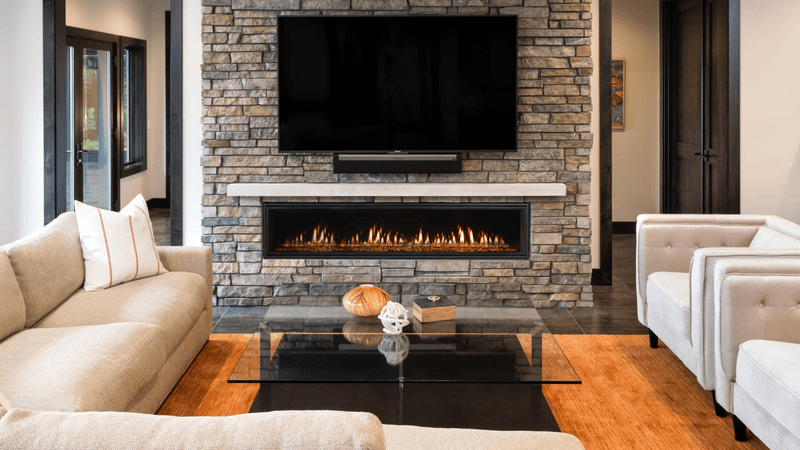Heat & Glo Mezzo 60 Direct Vent Linear Gas Fireplace | Model MEZZO60-C