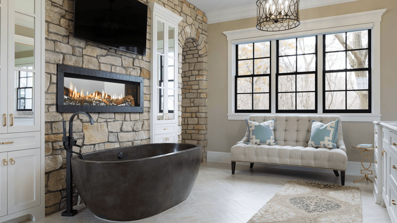 Heat & Glo Mezzo 72 See-Through Direct Vent Linear Gas Fireplace | Model MEZZO72ST-C