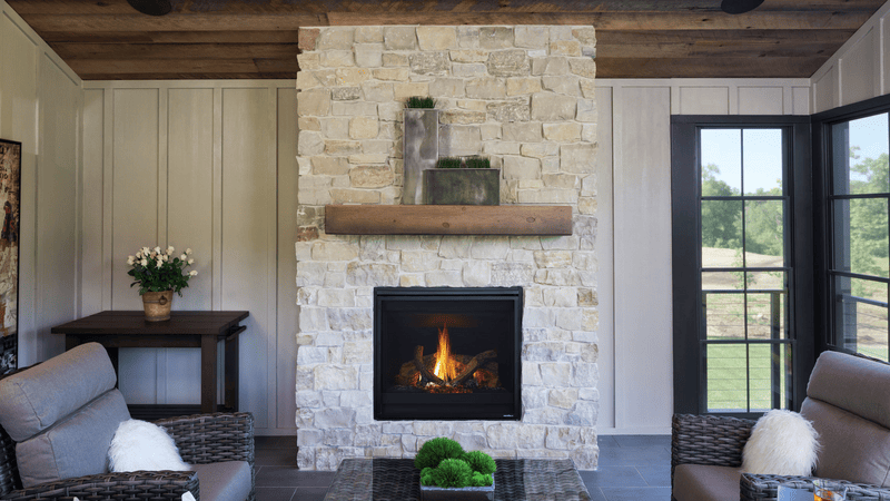 Heat & Glo SlimLine 7X 36" Direct Vent Gas Fireplace (Liquid Propane, Black Glass Interior) | Model SL-7XLP-IFT-G