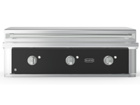 Wildfire Ranch Pro 42-Inch Built-In Gas Griddle with Removable Hood — black stainless steel