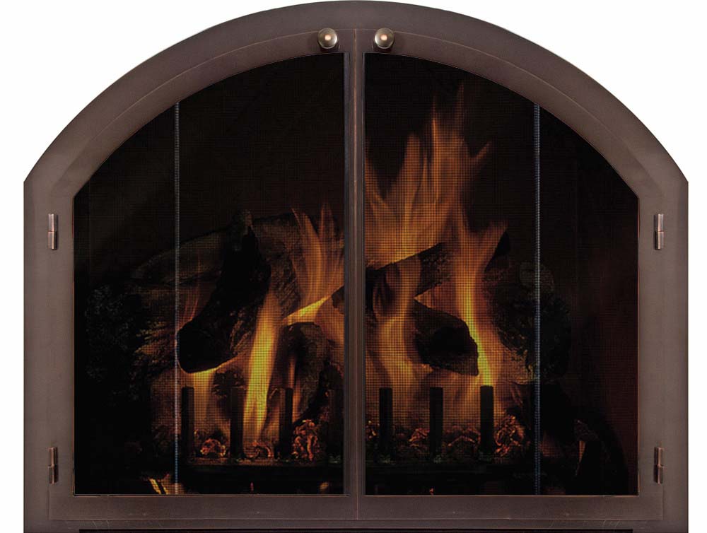 Steel Fireplace Glass Door Masonry - Legend Plain Arch - ExceptionalFire