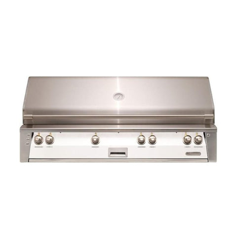 Alfresco ALXE 56-Inch Built-In Natural Gas All Grill With Sear Zone And Rotisserie in Signal White Matte
