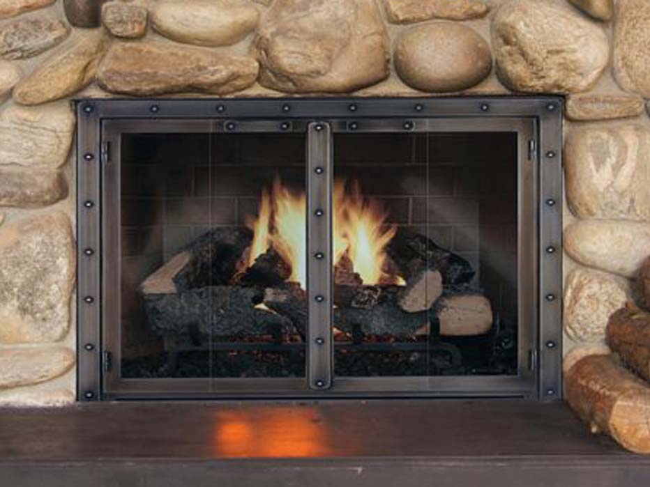 Black Rock - Masonry & Prefab Fireplace Glass Doors