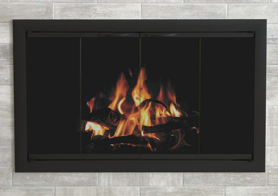 Aluminum Fireplace Glass Doors Masonry & Zero Clearance - Brookfield - ExceptionalFire