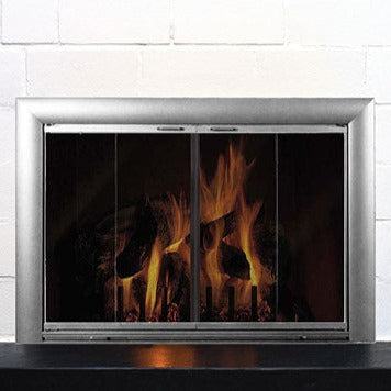 Aluminum Fireplace Glass Door Masonry - Bungalow - ExceptionalFire