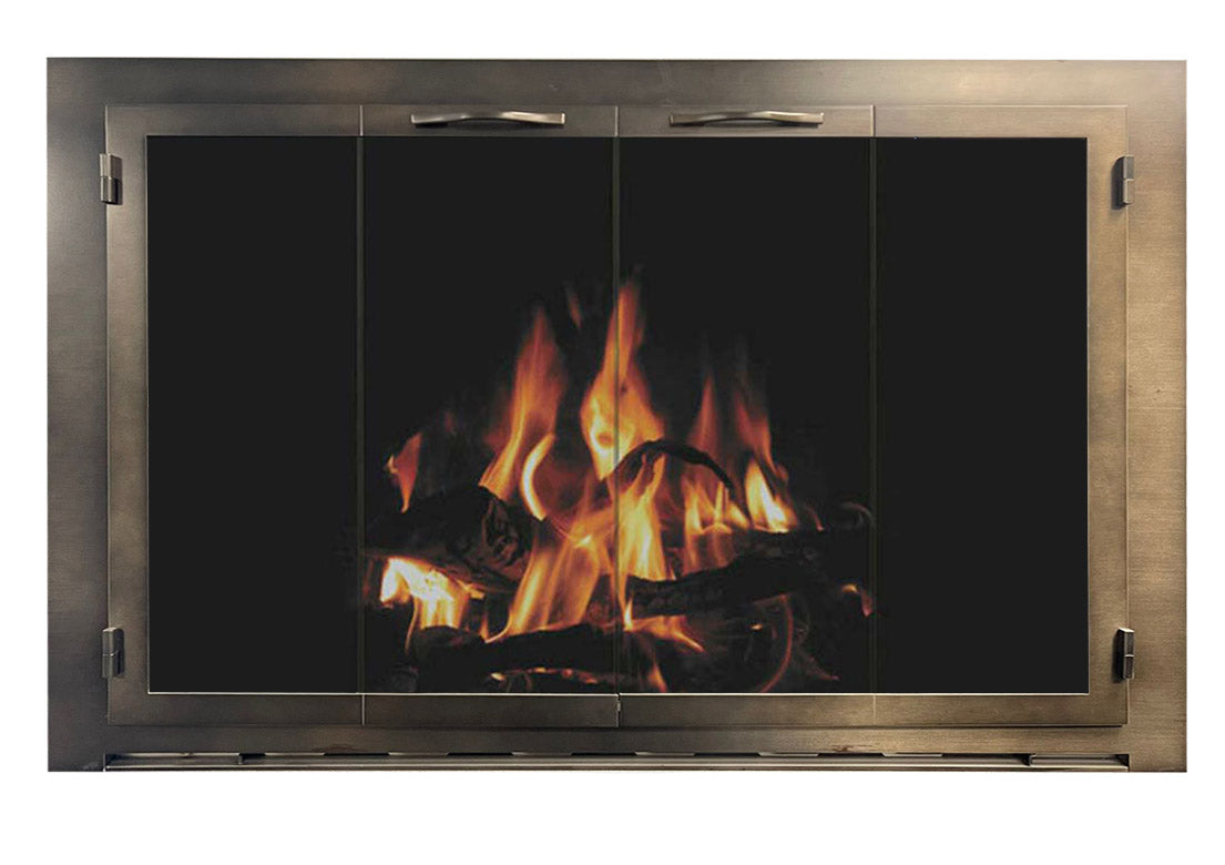 Carolina - Masonry & Prefab Steel Fireplace Glass Doors