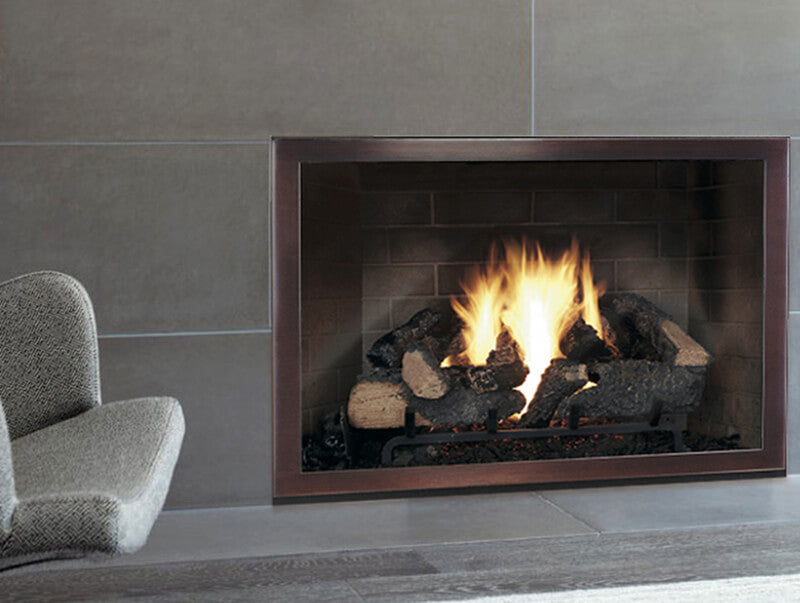 Steel Fireplace Glass Door Masonry & Zero Clearance - Slim Moderne - ExceptionalFire