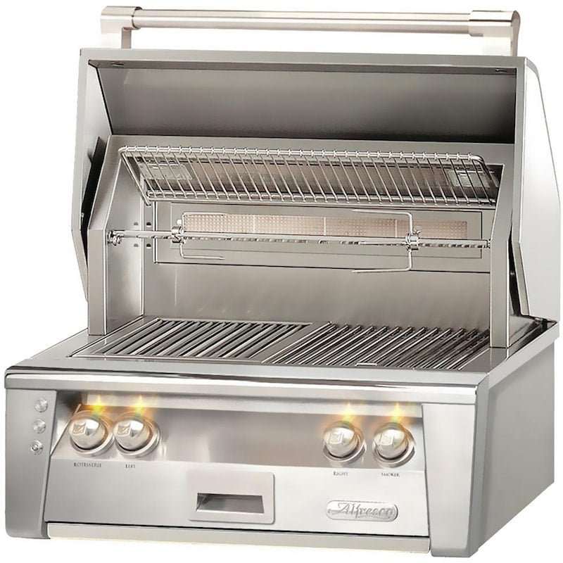 Alfresco ALXE 30-Inch Built-In Propane Gas Grill With Rotisserie - ExceptionalFire