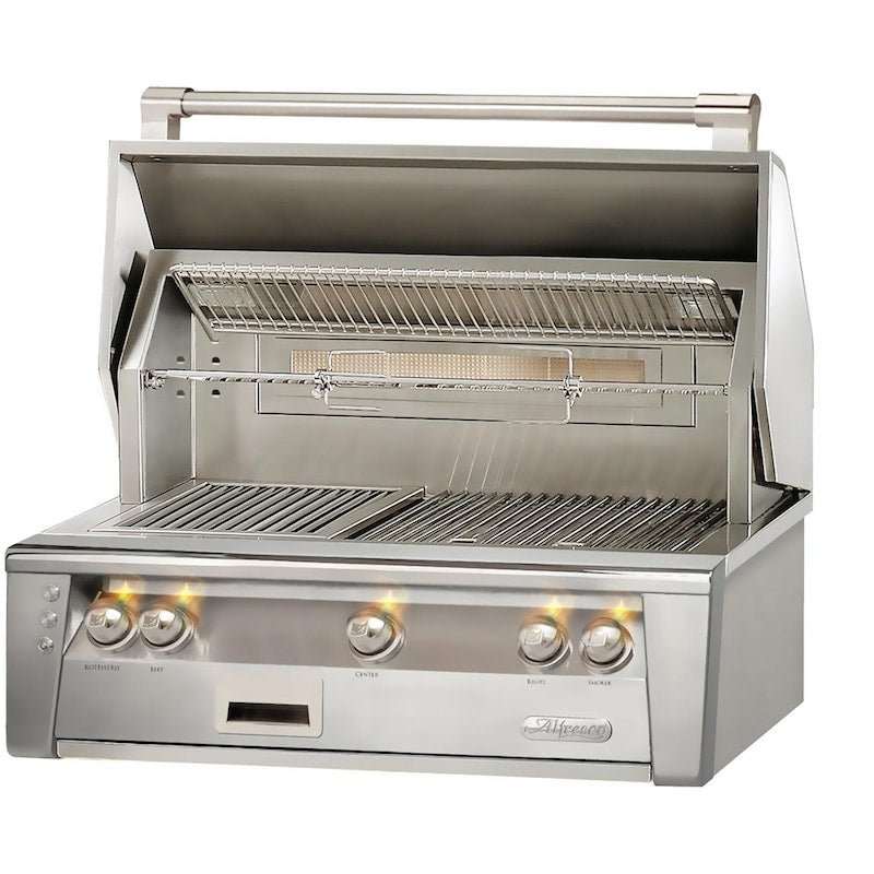 Alfresco ALXE 36-Inch Built-In Natural Gas Grill With Sear Zone And Rotisserie - ExceptionalFire