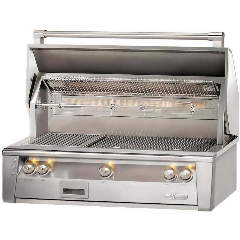 Alfresco ALXE 42-Inch Built-In Natural Gas Grill With Sear Zone And Rotisserie - ExceptionalFire