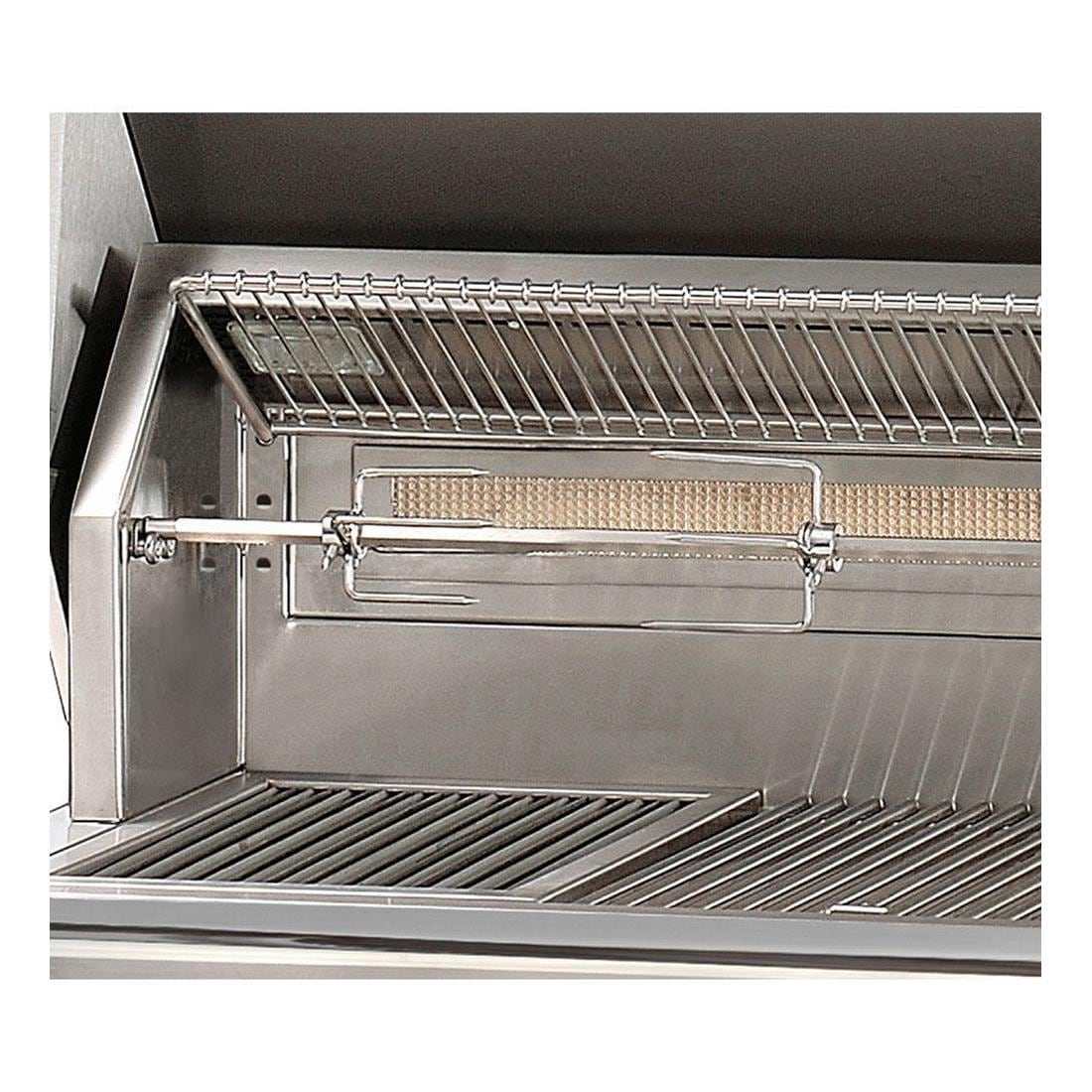Alfresco ALXE 56-Inch Built-In Natural Gas All Grill With Sear Zone And Rotisserie in Jet Black Matte - ExceptionalFire