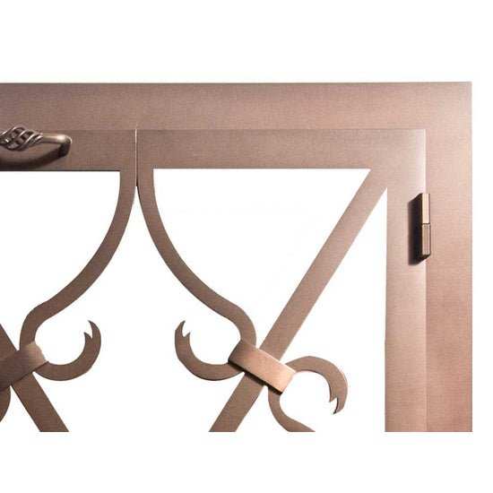 Banded Scroll - Masonry & Prefab Fireplace Glass Doors - ExceptionalFire