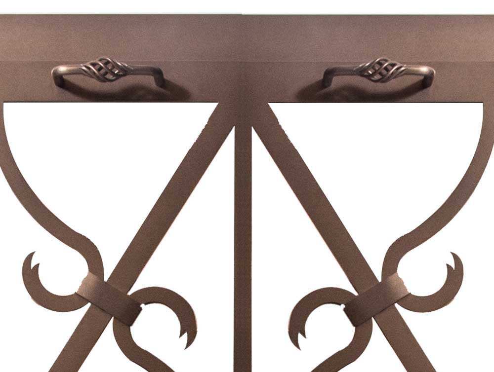 Banded Scroll - Masonry & Prefab Fireplace Glass Doors - ExceptionalFire