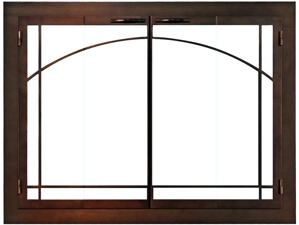 Steel Fireplace Glass Door Masonry & Zero Clearance - Carolina Sunrise Window Door - ExceptionalFire