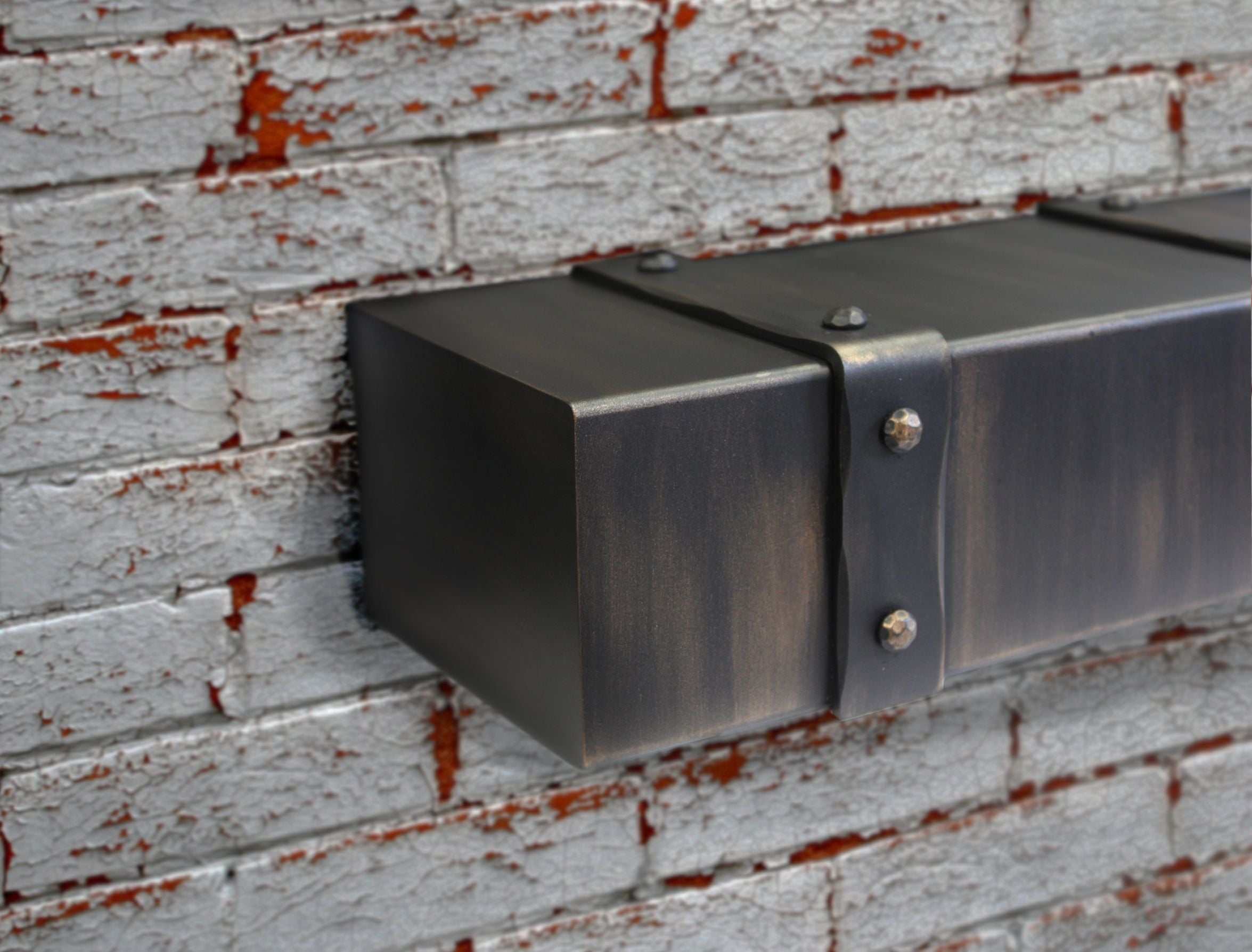 Custom Size Floating Metal Shelves Non Combustible 25 Colors Steel ExceptionalFire