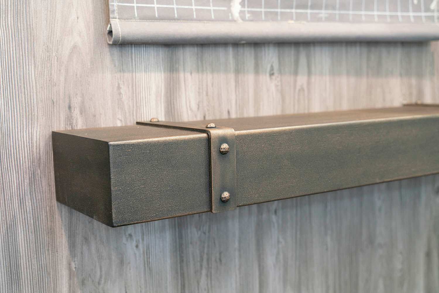 Custom Size Floating Metal Shelves Non Combustible 25 Colors Steel ExceptionalFire