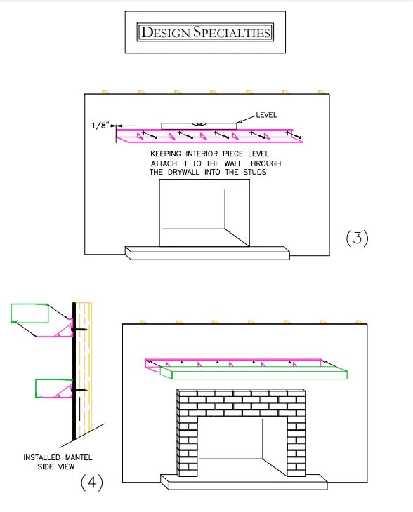 Custom Steel Mantel: Non-Combustible, Made-to-Order, Magnetic Add-ons by Design Specialties - ExceptionalFire