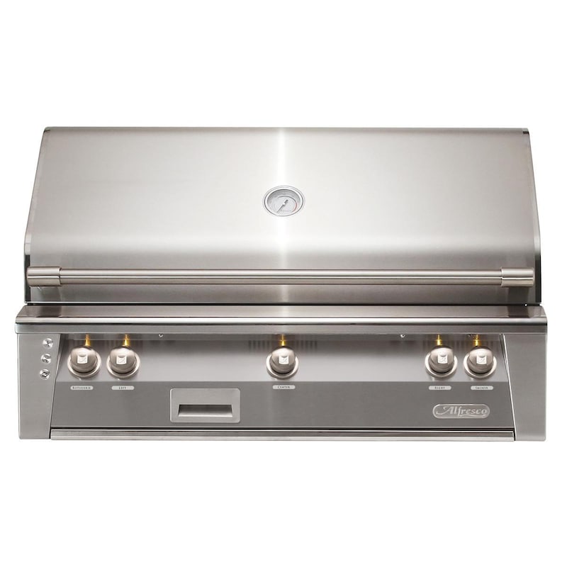 Alfresco ALXE 42-Inch Built-In Natural Gas Grill With Rotisserie in Signal Gray