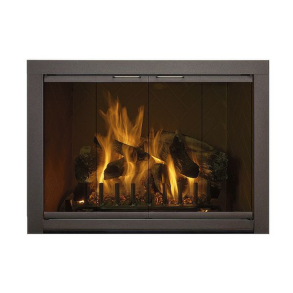 Custom Masonry Fireplace Glass Door - Piccolo - ExceptionalFire