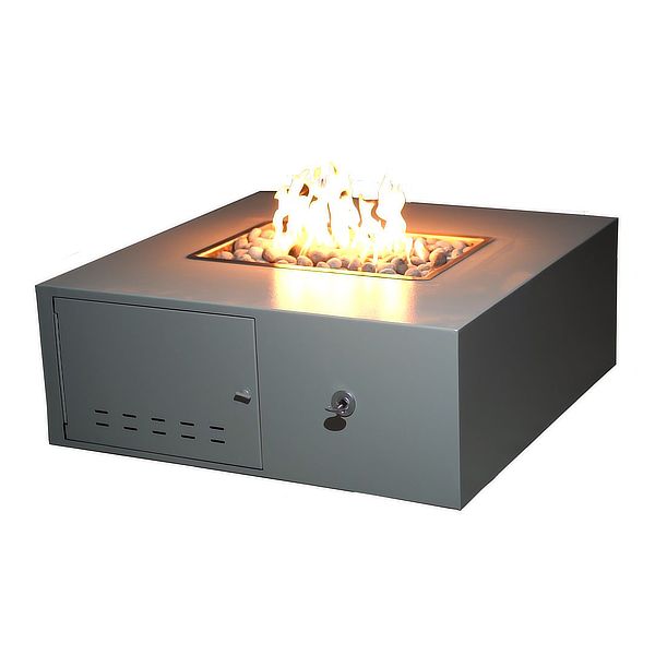 Gallaway Powder Coat Steel Low Profile Fire Pit
