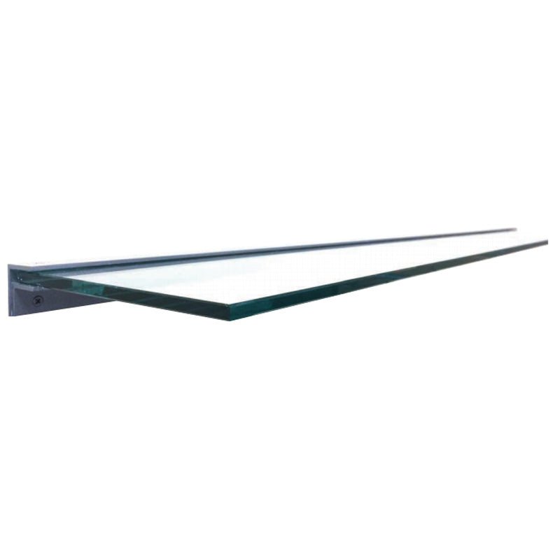Glass Floating Mantel Shelves, Custom Width, Non-Combustible by Design Specialties - ExceptionalFire