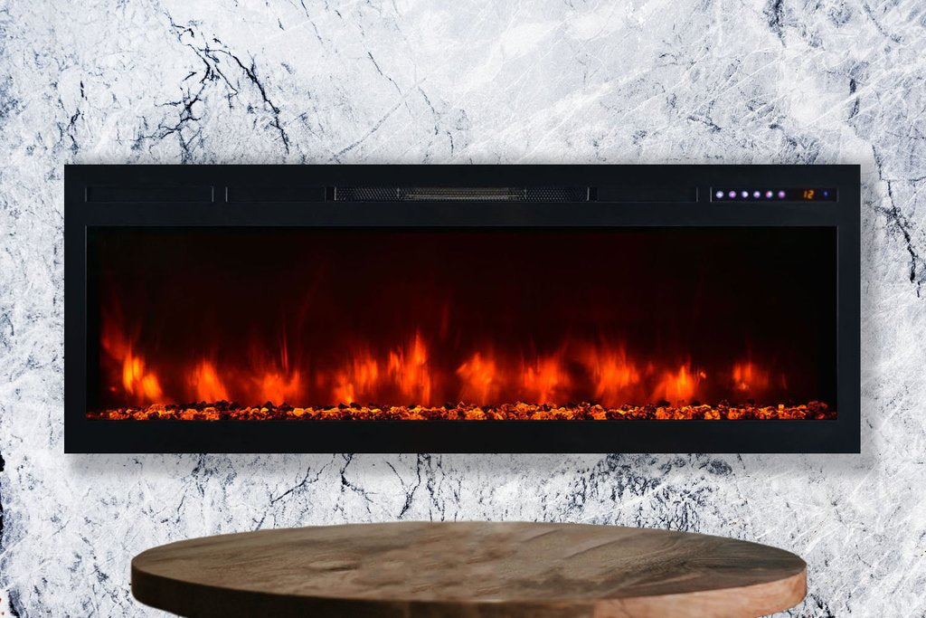Modern Flames Spectrum 50'' Wall Mount Built-In Electric Fireplace SL50-B - ExceptionalFire