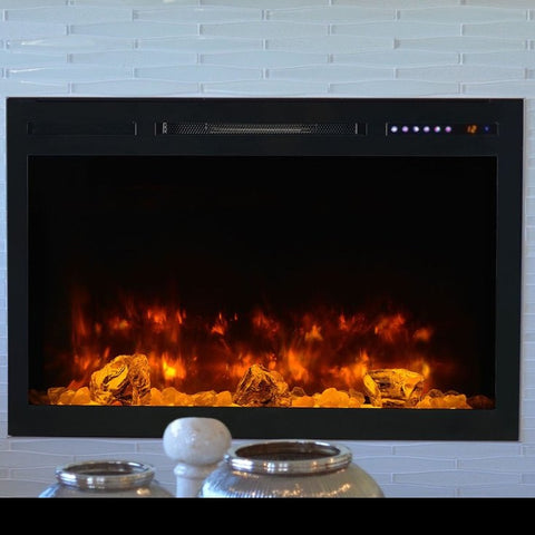Modern Flames Spectrum 36'' Wall Mount Built-In Electric Fireplace SL36-B - ExceptionalFire